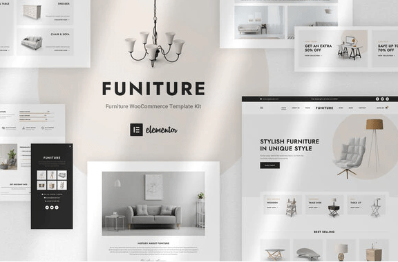 Funiture Furniture Shop WooCommerce Elementor Template Kit