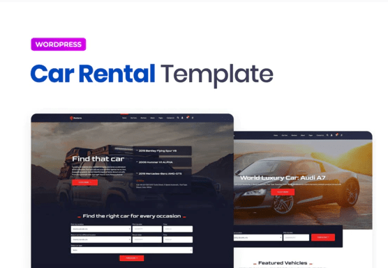 Rotors – Car Rental Elementor Template Kit