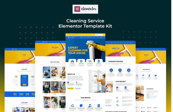 Cserv Cleaning Service Elementor Template Kit