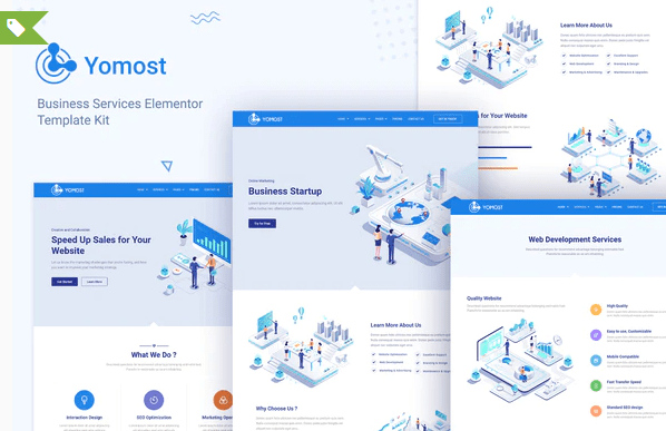 Yomost Business Services Elementor Template Kit