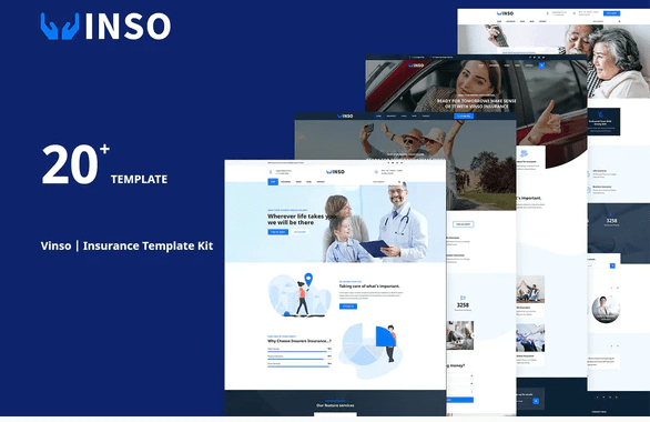 Vinso Insurance Elementor Template Kit