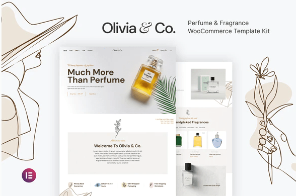 Olivia Co – Perfume Fragrance WooCommerce Template Kit