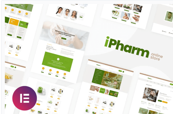 iPharm Online Pharmacy Woocommerce Elementor Template Kit