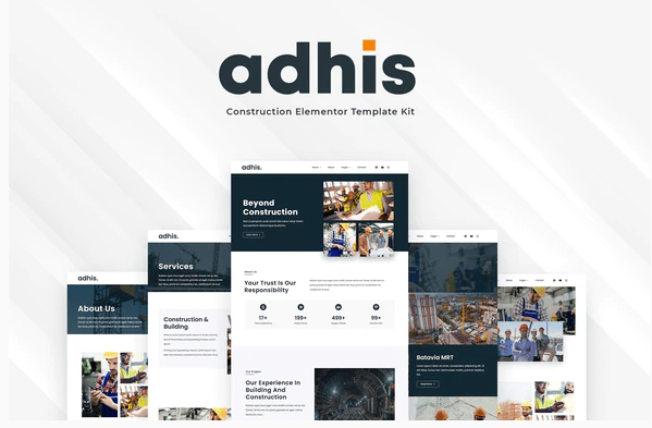 Adhis Construction Elementor Template Kit 1