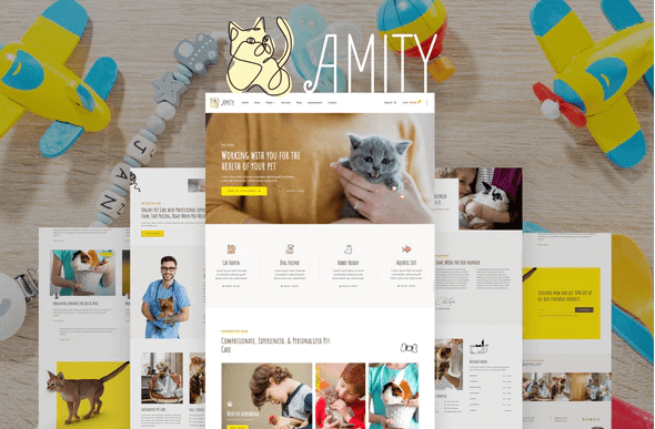 Amity – Animal Hospital Veterinarian Template Kit