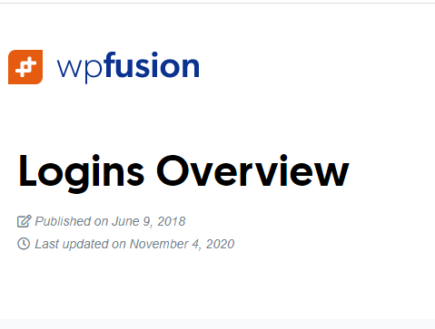 WP Fusion Logins