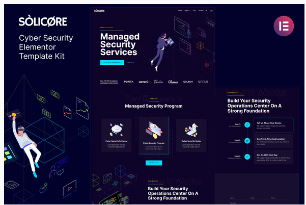 Solicore — Cyber Security Elementor Template Kit