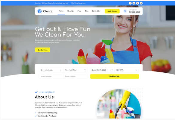 Cleniz Cleaning Services Elementor Template Kit