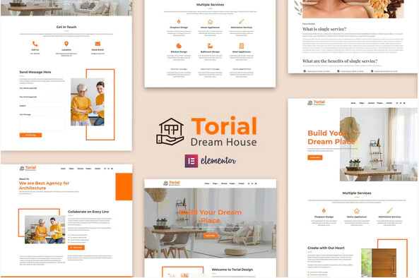 Torial Interior Design Elementor Template Kit