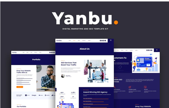 Yanbu Digital Marketing SEO Elementor Template Kit