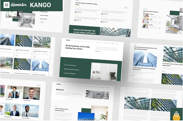 Kango Architecture Elementor Template Kits