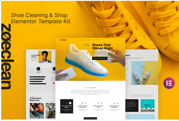 Zoeclean Shoe Cleaning Shop Template Kit