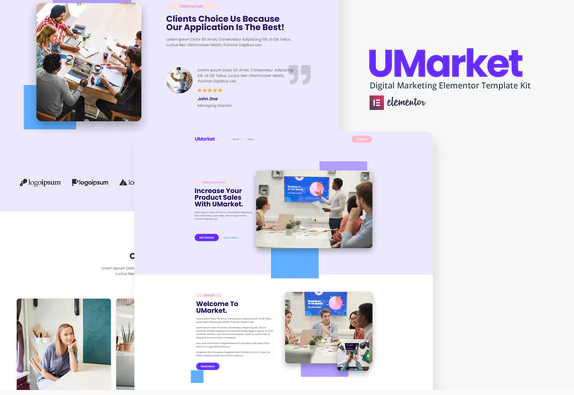 UMarket Digital Marketing Elementor Template Kit