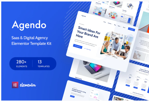 Agendo Digital Agency Creative Elementor Template Kit