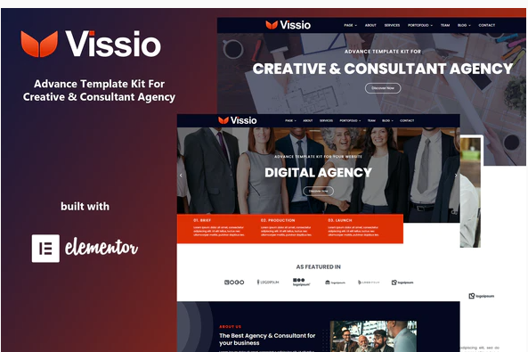 Vissio Business Elementor Template Kit