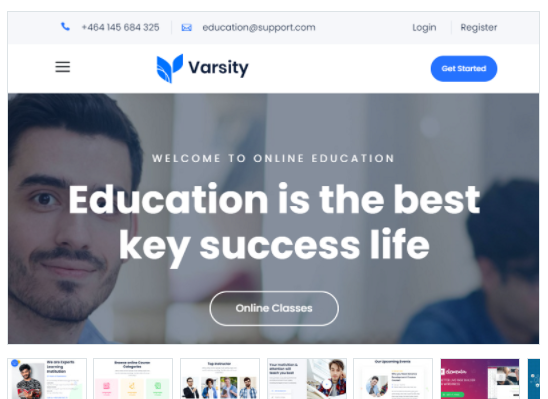 Varsity Educational WordPress Theme