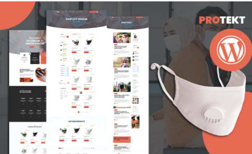 Protekt Medical Face Mask Store WooCommerce Theme