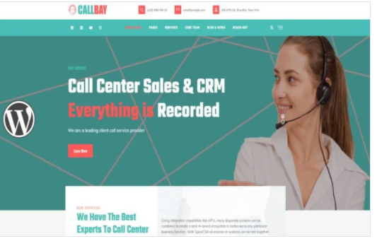 Callbay Call Center WordPress Theme