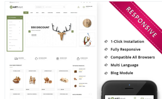 Artmart The Home Decor Shop Responsive WooCommerce Theme