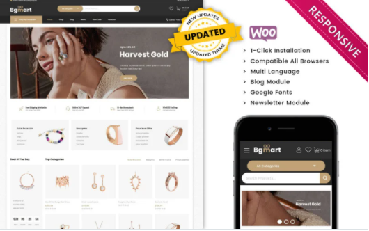 Bgmart The Jewellery Store Responsive WooCommerce Theme