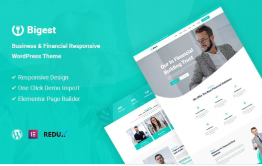 Bigest Financial Responsive WordPress Theme