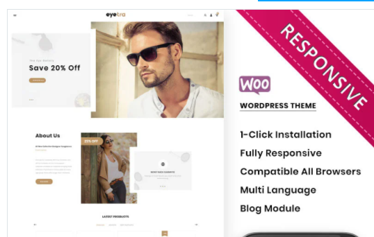 Eyetra The Glasses Store WooCommerce Theme 1