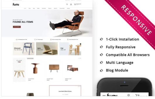 Furni The Furniture Store Responsive WooCommerce Theme 1