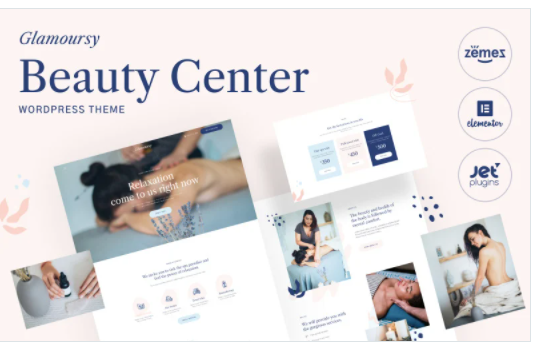 Glamoursy Beauty Hair and Spa Salon WordPress Theme