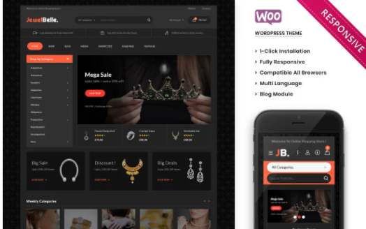 Jewelbelle The Mega Jewelry Store WooCommerce Theme 1