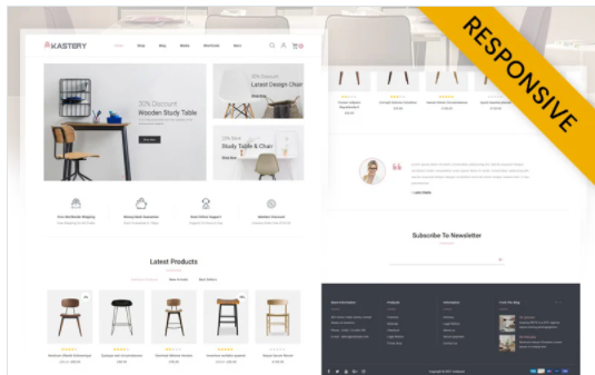 Kastery Wood Furniture Store WooCommerce Theme