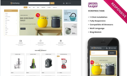 Kicheny The Kitchen Appliance Store WooCommerce Theme