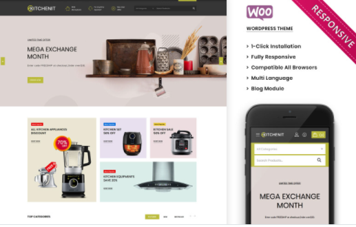 Kitchenit The Mega Kitchen Store Premium WooCommerce Theme 1