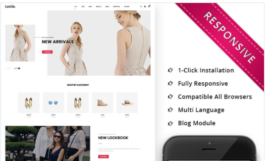 Lucia The Fashion Store Responsive WooCommerce Theme