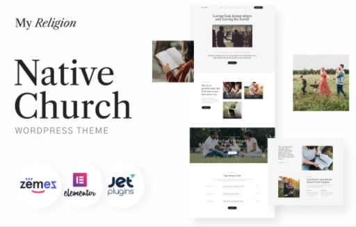 Native Church My Religion WordPress Theme