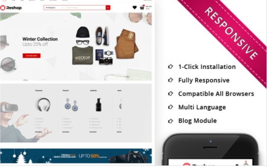 Reshop Mega Shop Responsive WooCommerce Theme