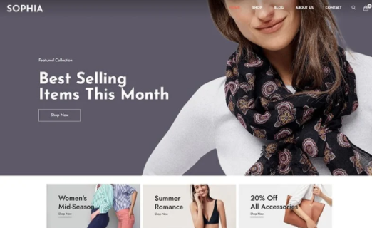 Sophia Fashion WordPress WooCommerce Theme