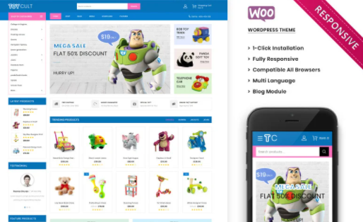 Toycult The Kids Toy Store Premium WooCommerce Theme