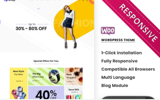 Trendy The Fashion Store Responsive WooCommerce Theme