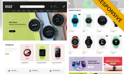 Vigils Smart Watch Store WooCommerce Theme