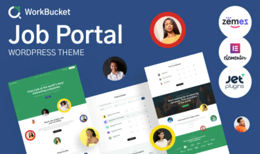 WorkBucket Job Portal Recruitment Directory WordPress Theme