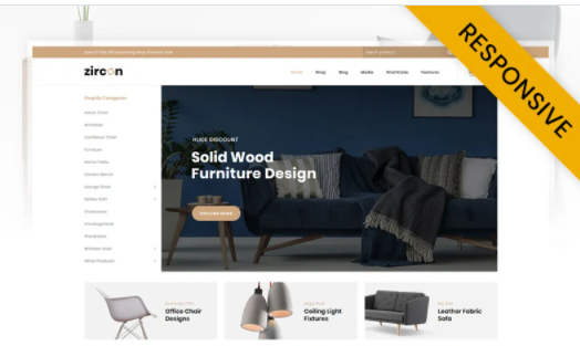 Zircon Furniture Store WooCommerce Theme