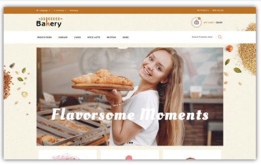 Bakery Store OpenCart Template