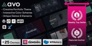 Avo Creative Portfolio Agency WordPress Theme 1