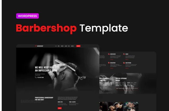 Barbercrop – Hairdressing Elementor Template Kit