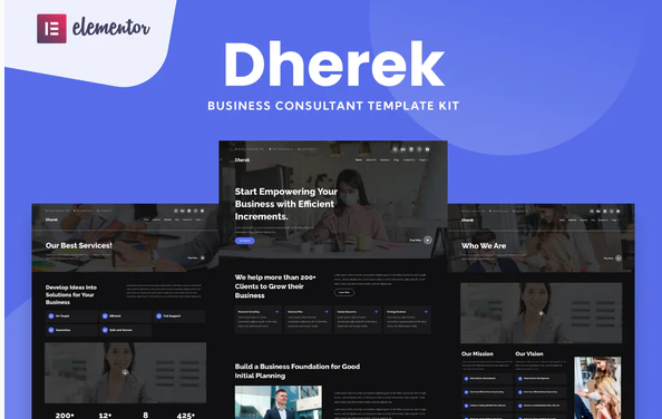 Dherek Business Consultant Website Template