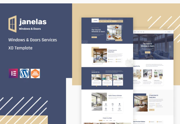 Janelas – Windows Doors Services Elementor Template Kit