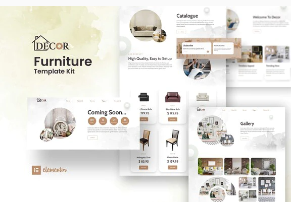 Decor Furniture Interior Design Elementor Template Kit