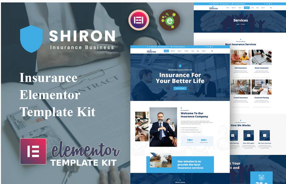 Shiron Insurance Elementor Template Kit