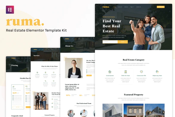 Ruma Real Estate Elementor Template Kit