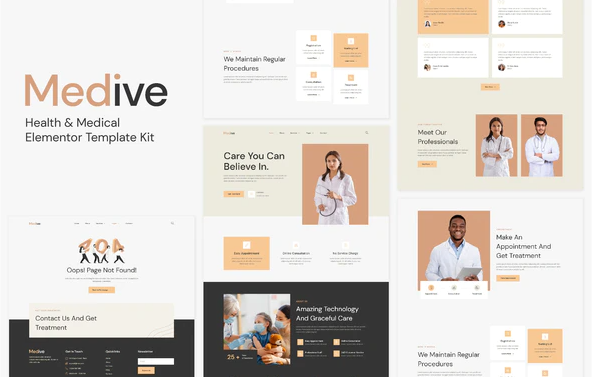 Medive Health Medical Elementor Template Kit